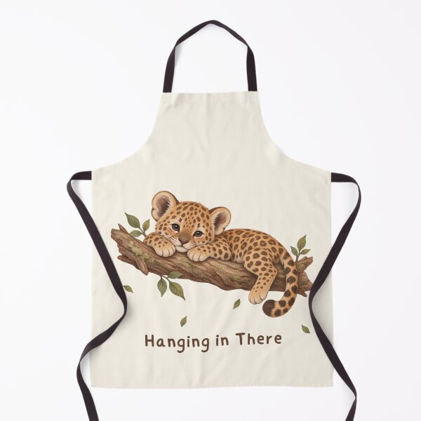 Item preview, Hanging in There Leopard Cub Safari designed and sold by mycute-stickers.
