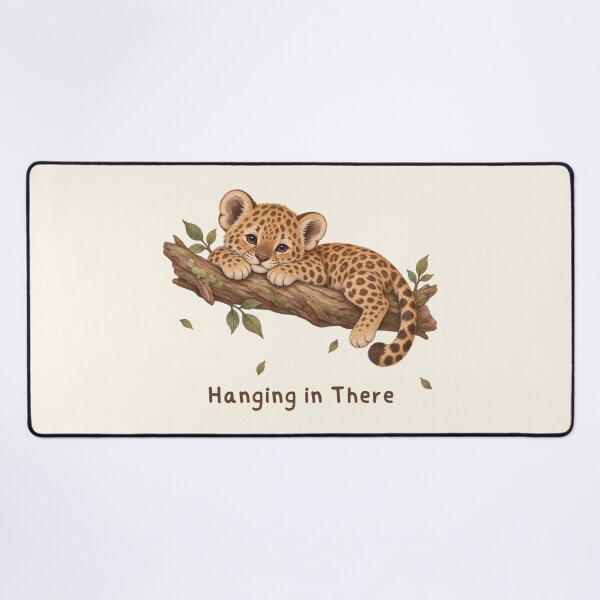 Item preview, Hanging in There Leopard Cub Safari designed and sold by mycute-stickers.