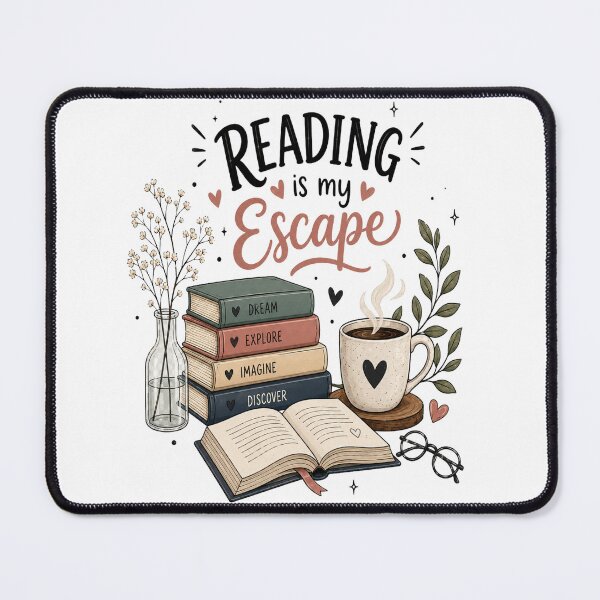 Item preview, Reading Is My Escape - Cozy Book Lover Aesthetic designed and sold by NovaNest Studio.