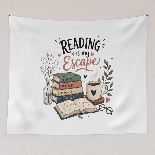 Item preview, Reading Is My Escape - Cozy Book Lover Aesthetic designed and sold by NovaNest  Studio.
