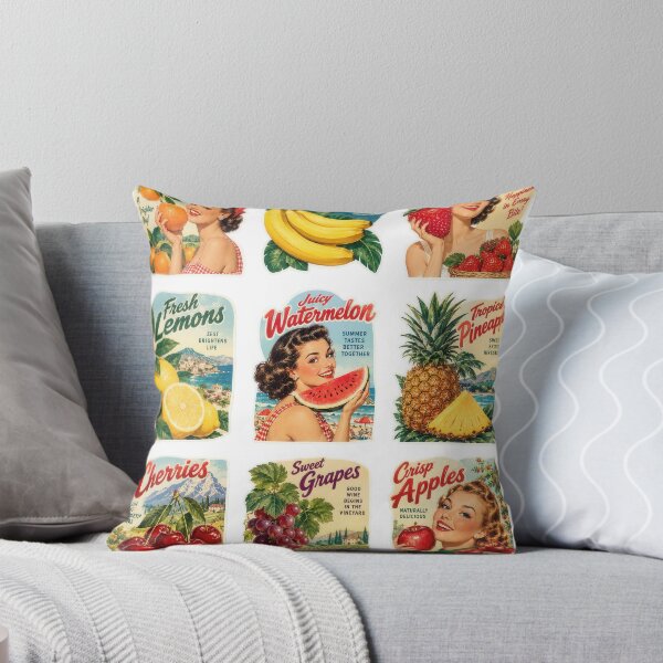 Item preview, Sticker Decal Set - Vintage Fruit Charm Collage designed and sold by ForeverPrintsOK.