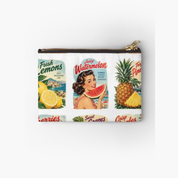 Item preview, Sticker Decal Set - Vintage Fruit Charm Collage designed and sold by ForeverPrintsOK.