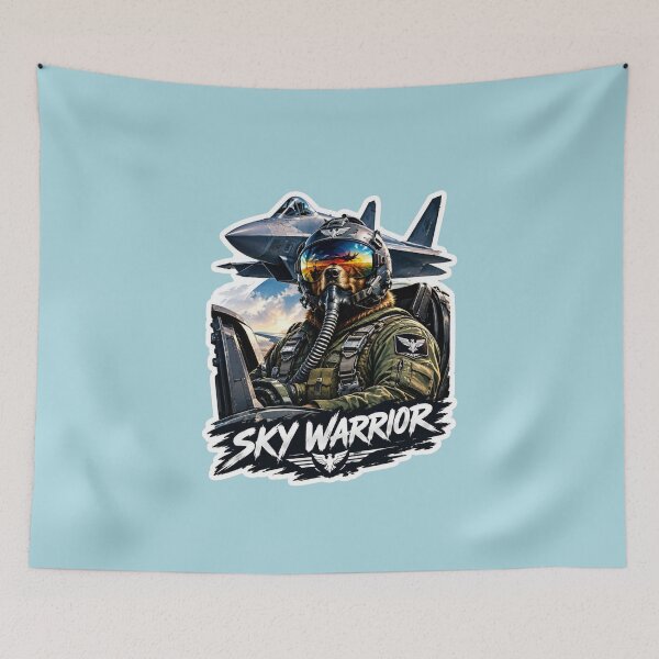 Item preview, Bear Sky Warrior - Fighter Pilot Jet Aviator designed and sold by carestazafeli.