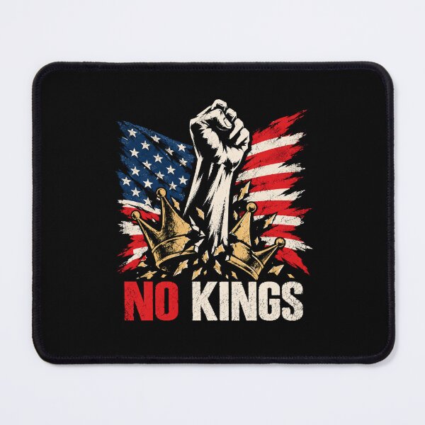 Item preview, No Kings American Flag Middle Finger Protest designed and sold by TEEJAMBOREE.