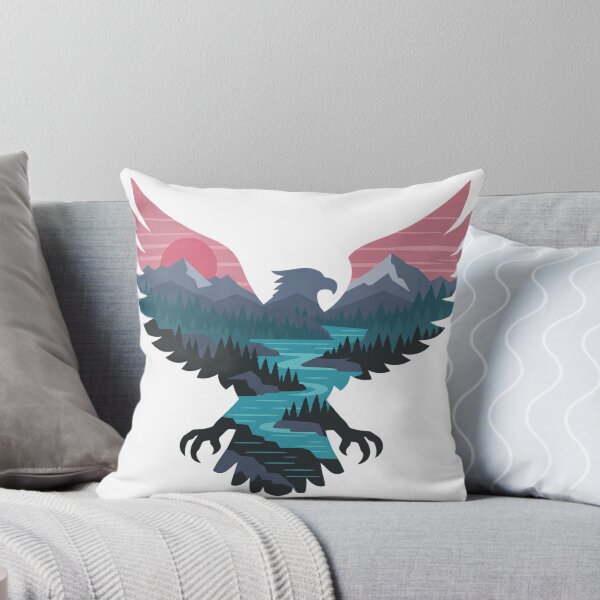 Item preview, Eagle over neon landscape designed and sold by LongIslandDesgn.