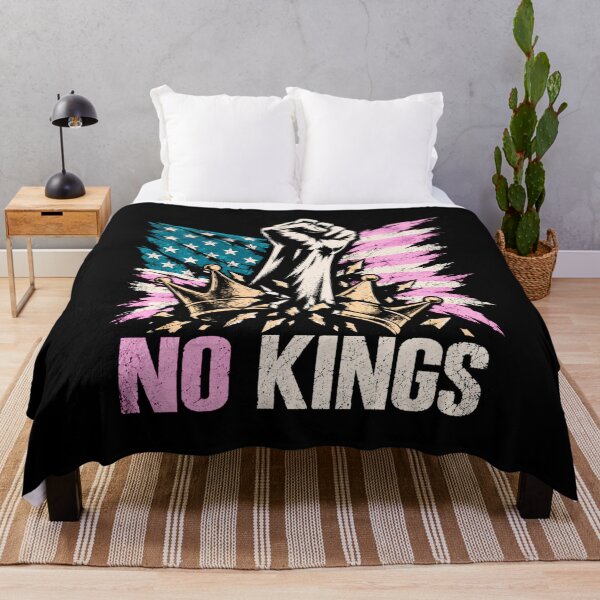 Item preview, No Kings American Flag Middle Finger Protest designed and sold by TEEJAMBOREE.