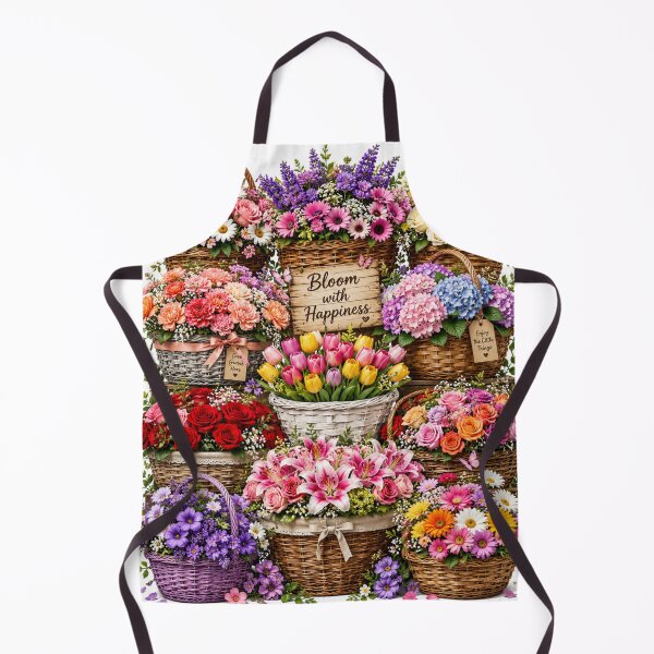 Item preview, Colorful flowers basket art designed and sold by urbanshop7.