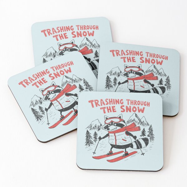 Item preview, Skiing Raccoon Trashing Through the Snow designed and sold by Studio Bootleg.