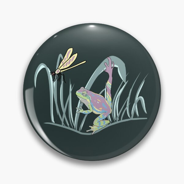 Item preview, Frog Trippy Cottagecore Aesthetic, Dragonfly Cute Toad Mushroom Forest Art designed and sold by LeshanArt.