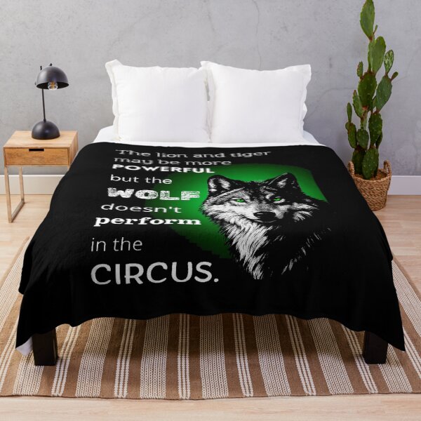 Item preview, The Lion And Tiger May Be More Powerful But The Wolf Doesn't Perform In The Circus Art designed and sold by Vibe-Vary.