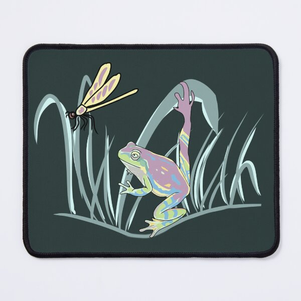 Item preview, Frog Trippy Cottagecore Aesthetic, Dragonfly Cute Toad Mushroom Forest Art designed and sold by LeshanArt.