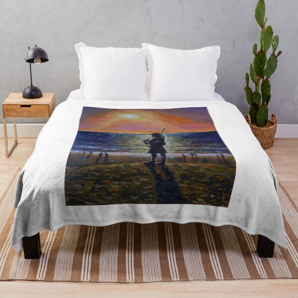Aperçu de l'œuvre Peinture à l'huile - Joueur de flûte aux portes du crépuscule. Carmel 50 x 70 cm créée et vendue par Igor Pozdnyakov.
