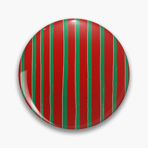 Item preview, Green Brush Stroke Stripes on Red, Christmas Pattern designed and sold by OneThreeSix.