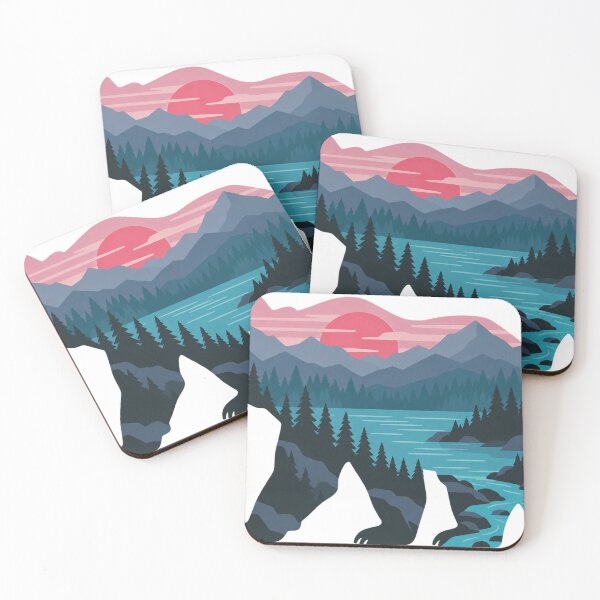 Item preview, Bear Landscape Sunset designed and sold by LongIslandDesgn.