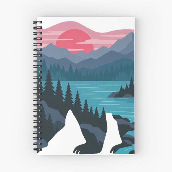 Item preview, Bear Landscape Sunset designed and sold by LongIslandDesgn.