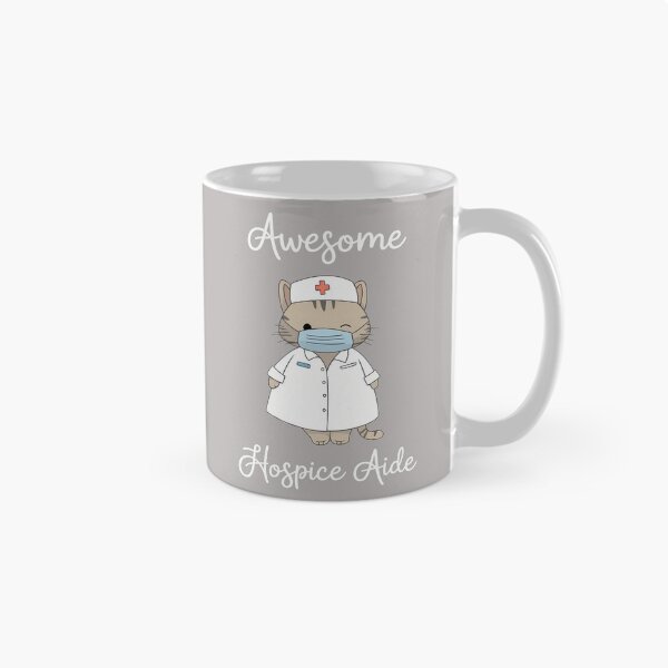 Item preview, Awesome Hospice Aide Cat Nurse Mask T-Shirt-63 designed and sold by UschiHinz.