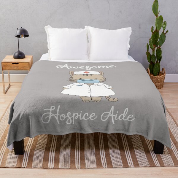 Item preview, Awesome Hospice Aide Cat Nurse Mask T-Shirt-63 designed and sold by UschiHinz.