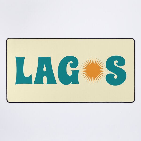 Item preview, Lagos Nigeria | Retro Groovy Sunny Travel Souvenir designed and sold by MammothArt.