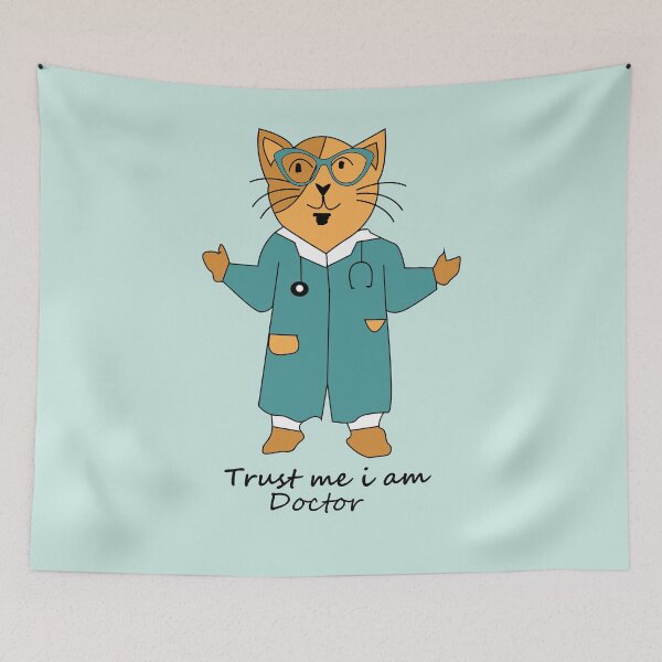 Item preview, Funny Cat Doctor Medical Humor designed and sold by hutofdesigns.