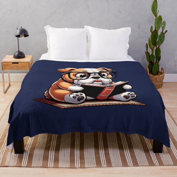 Item preview, English Bulldog Reading a Book designed and sold by jaygo.
