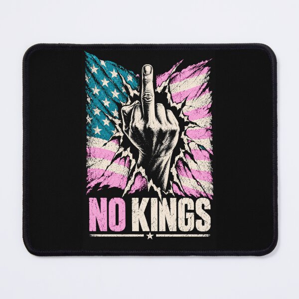 Item preview, No Kings American Flag Middle Finger Protest designed and sold by TEEJAMBOREE.