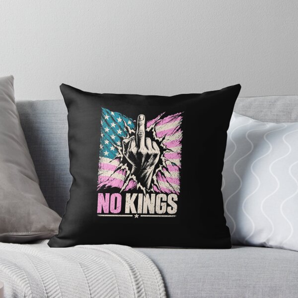 Item preview, No Kings American Flag Middle Finger Protest designed and sold by TEEJAMBOREE.