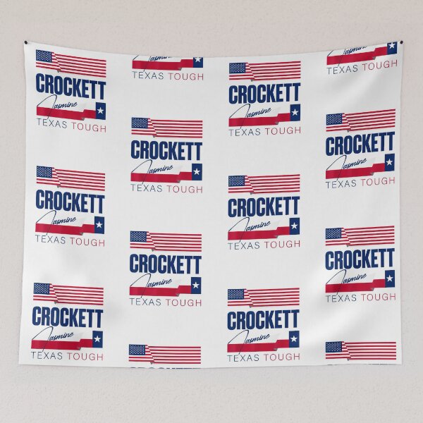 Item preview,  Jasmine Crockett Texas Tough 2026 Political Campaign American Flag Graphic Art designed and sold by LouAbshire.
