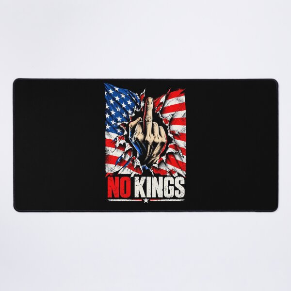 Item preview, No Kings American Flag Middle Finger Protest designed and sold by TEEJAMBOREE.