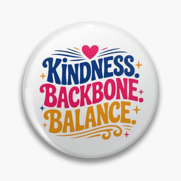 Item preview, Kindness Backbone Balance Motivational Typography designed and sold by Aarvya Fashion Club ( A.F.C ).