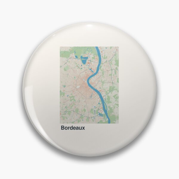 Item preview, Bordeaux Minimalistic Map Art designed and sold by MapsNerd.