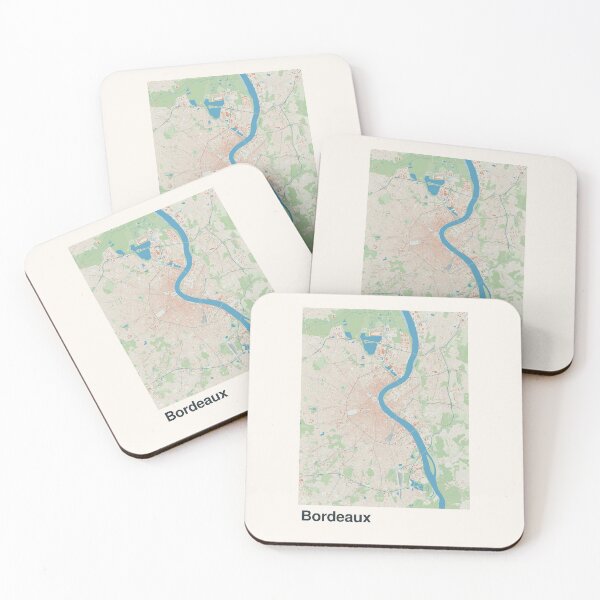 Item preview, Bordeaux Minimalistic Map Art designed and sold by MapsNerd.