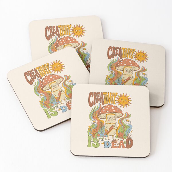 Item preview, Groovy retro-style demotivated mushroom - Light color edition designed and sold by Shyla Marsare.