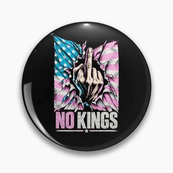 Item preview, No Kings American Flag Middle Finger Protest designed and sold by TEEJAMBOREE.