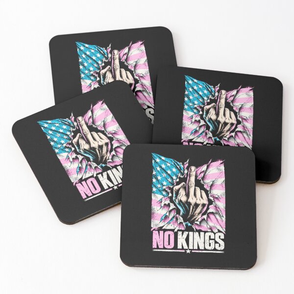 Item preview, No Kings American Flag Middle Finger Protest designed and sold by TEEJAMBOREE.