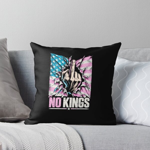 Item preview, No Kings American Flag Middle Finger Protest designed and sold by TEEJAMBOREE.