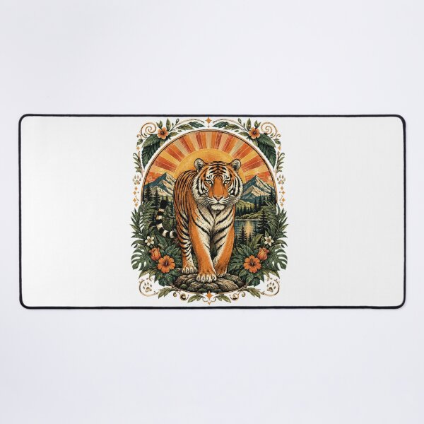 Item preview, Tiger Mountain Lake Botanical Vintage Art designed and sold by DariaOltes.