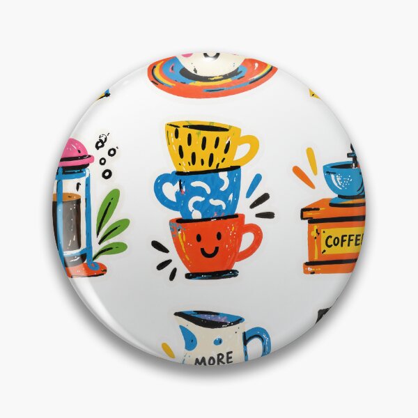Item preview, Sticker Decal Set - Cute Coffee Sticker Pack | Whimsical Café Lover Doodle Collection designed and sold by ForeverPrintsOK.