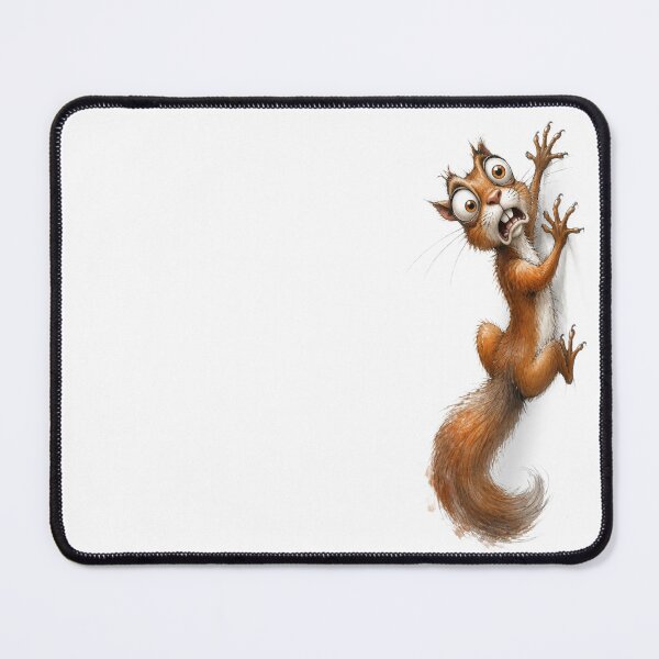 Item preview, Crazy Squirrel Climbing Funny Woodland Animal Cartoon Artwork designed and sold by Wilcox PhotoArt.