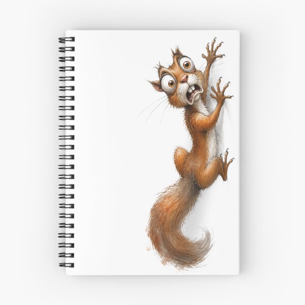 Item preview, Crazy Squirrel Climbing Funny Woodland Animal Cartoon Artwork designed and sold by Wilcox PhotoArt.
