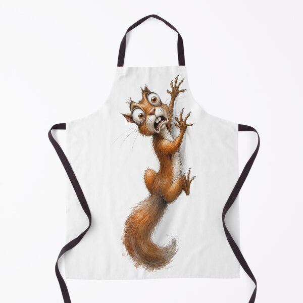 Item preview, Crazy Squirrel Climbing Funny Woodland Animal Cartoon Artwork designed and sold by Wilcox PhotoArt.