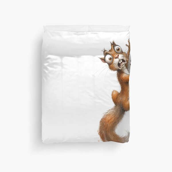Item preview, Crazy Squirrel Climbing Funny Woodland Animal Cartoon Artwork designed and sold by Wilcox PhotoArt.