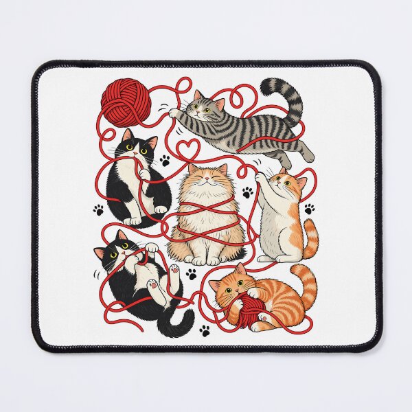 Item preview, Funny Cats Knitting Yarn Lover Crochet Cat designed and sold by andre-hollow.