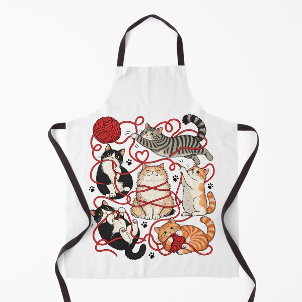 Item preview, Funny Cats Knitting Yarn Lover Crochet Cat designed and sold by andre-hollow.
