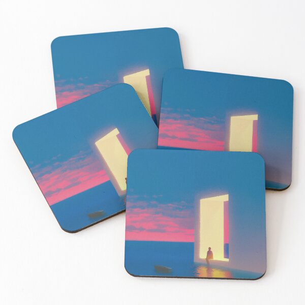 Item preview, Gateway to the Sea – Surreal landscape at sunset designed and sold by ZGEIST-91.