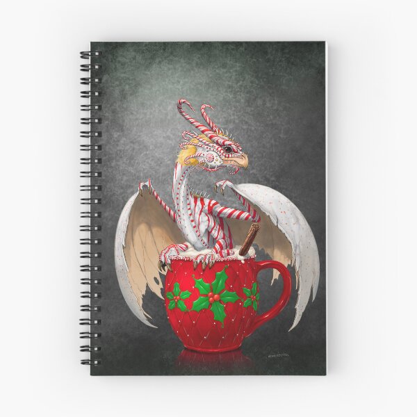 Item preview, White candy cane eggnog dragon in red cup designed and sold by Stanley Morrison.