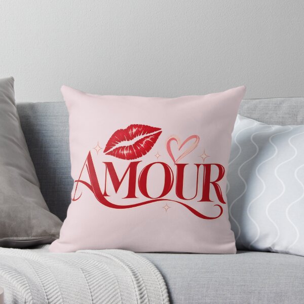Item preview, Amour Typography with Lipstick Kiss Mark and Heart designed and sold by MetaModel Editions.
