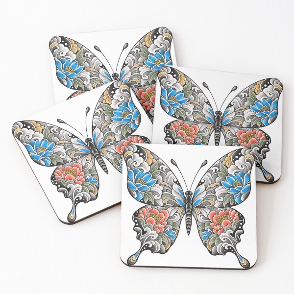 Item preview, Flowers, butterfly, foliage designed and sold by LongIslandDesgn.