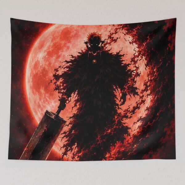 Item preview, Blood Moon Dark Fantasy Warrior – Gothic Shadow Knight with Giant Sword designed and sold by Dyan4.