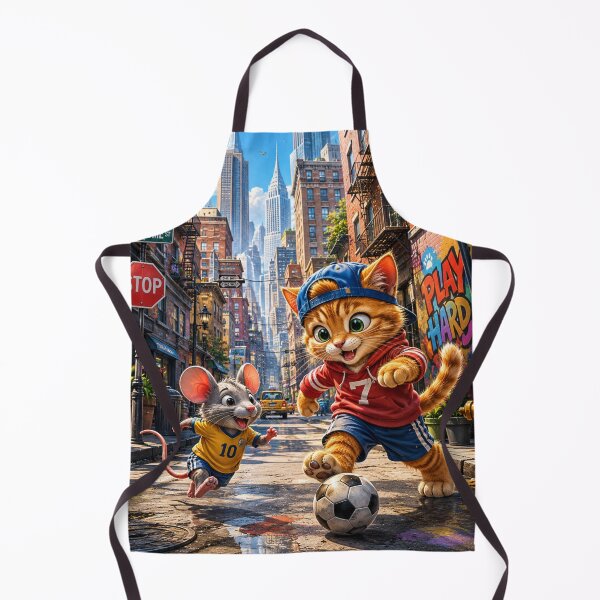 Item preview, Funny cat mouse Soccer art designed and sold by urbanshop7.