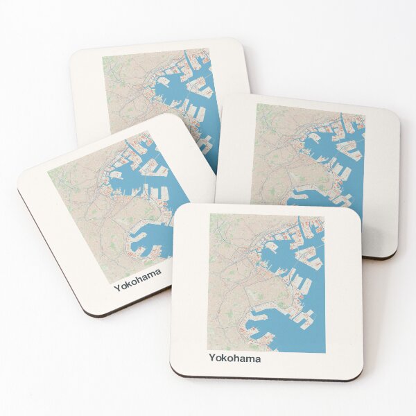 Item preview, Yokohama Minimalistic Map Art designed and sold by MapsNerd.